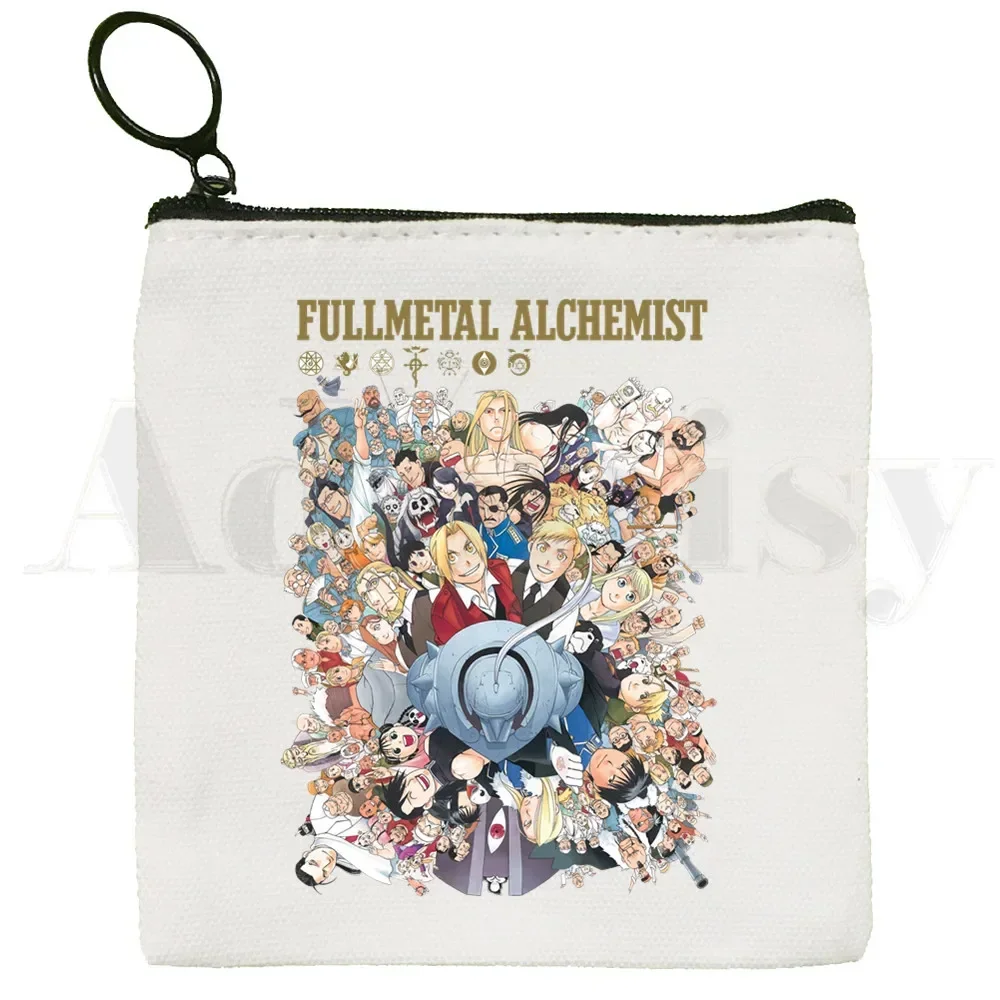 Fullmetal Alchemist Brothers Alchemist Brothers Graphic dompet koin ฮาราจูกุกระเป๋าคลัทช์ขนาดเล็กสำหรับผู้หญิงกระเป๋าคลัทช์ dompet koin แคนวาสสุดน่ารัก