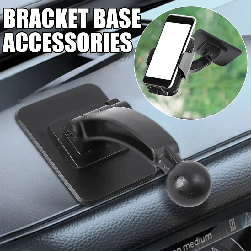 Rotation Car Phone Holder 17mm Ball Head Base Dashboard Mount Bracket for IPhone14 13 Xiaomi Samsung Tools