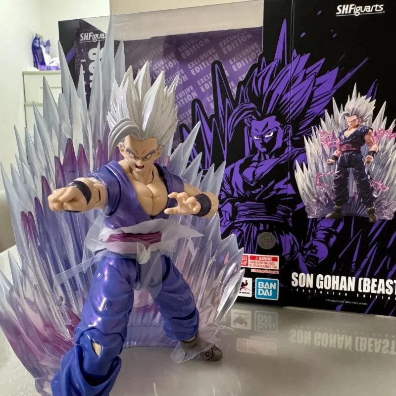Dragon Ball periférico doméstico Shf bestia limitada Gohan articulaciones figuras móviles juguetes geniales modelos de batalla adornos de escritorio regalos