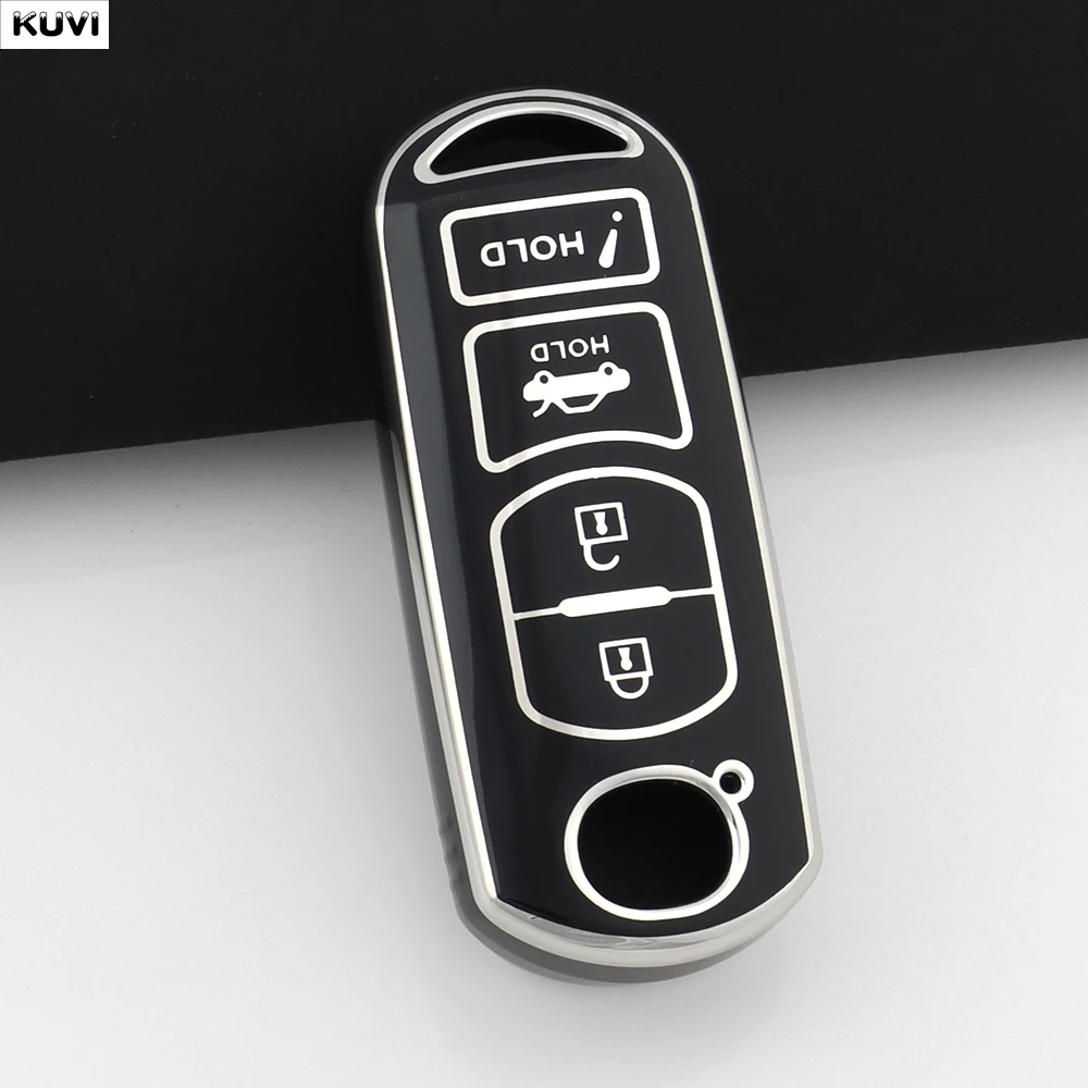 10 Stück TPU Autoschlüssel-Schutzhülle für Mazda 2 3 6 Atenza Axela Demio CX-5 CX5 CX-3 CX7 CX-9 mit 2, 3 oder 4 Tasten