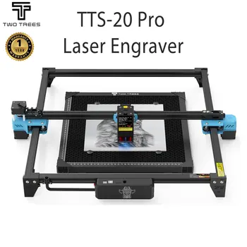 TwoTrees TTS-20 Pro CNC المعادن الليزر حفارة دعم التحكم دون اتصال بالإنترنت الليزر القاطع الجلود الخشب أدوات الاكريليك مع مفتاح الحد