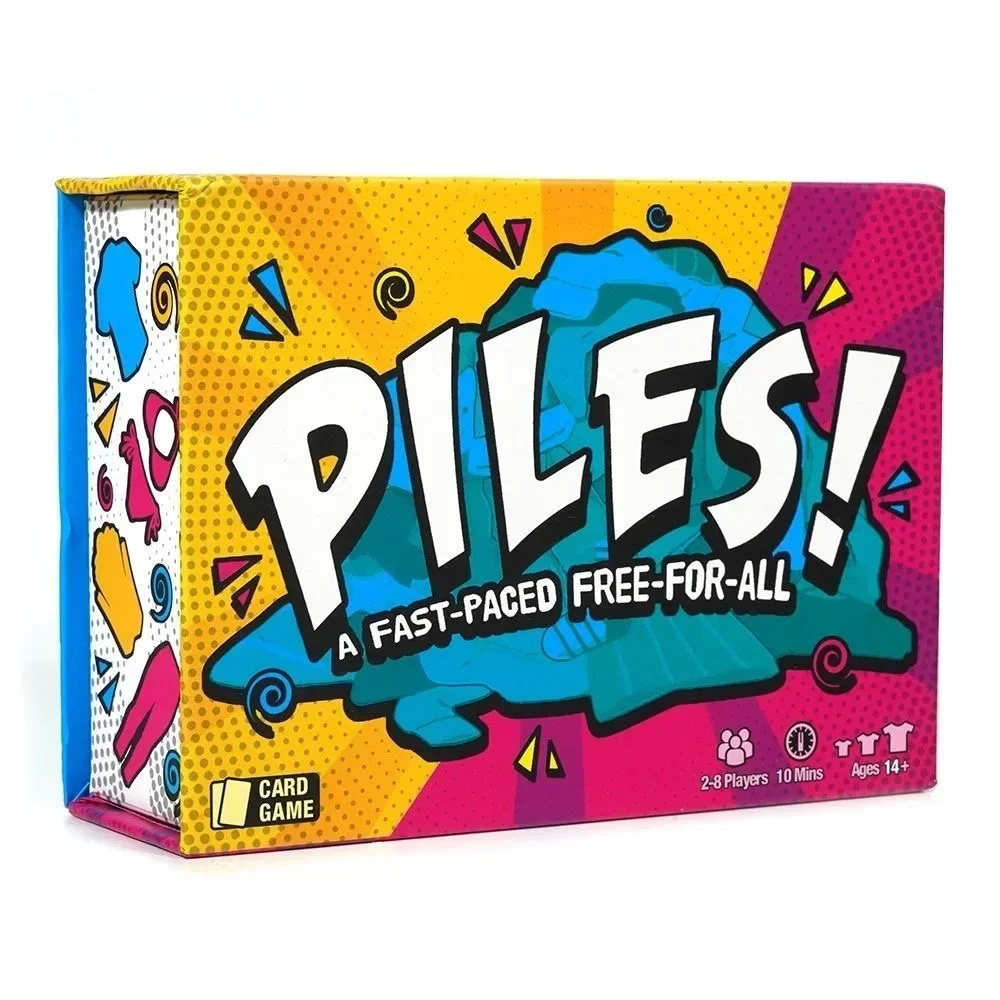 Piles Card Game Deck A Fast-paced Free For All Edition Borad Playing Games 2-8 Players