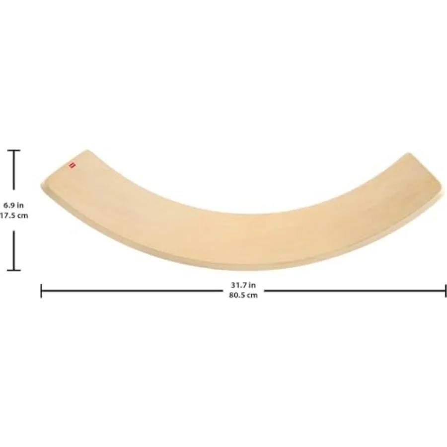 لعبة مونتيسوري الخشبية من FisherPrice لوحة توازن Rockin من جمعية مونتيسوري الأمريكية ختم التميز 31.7 بوصة مهارة حركية خشبية