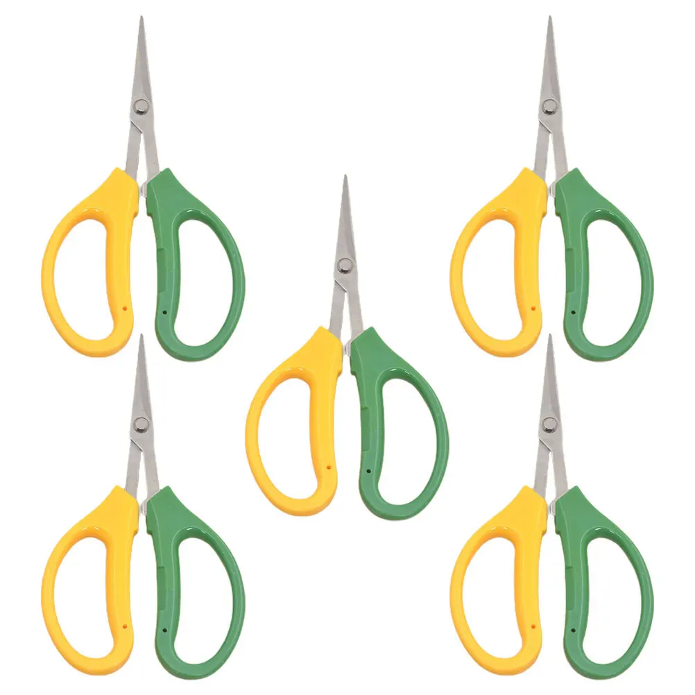 Cesoie da potatura da giardino da 5 pezzi Trimmer per piante leggeri in acciaio inossidabile Manico ergonomico per fiori da taglio di rami di albero