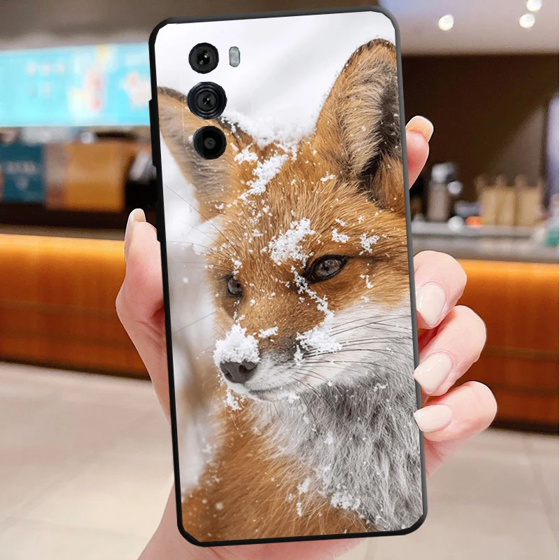 

Phone Case For Motorola Edge 50 40 Pro 60 50 40 30 Ultra Neo Fusion Moto G Play G Stylus G Power G Cute Fox