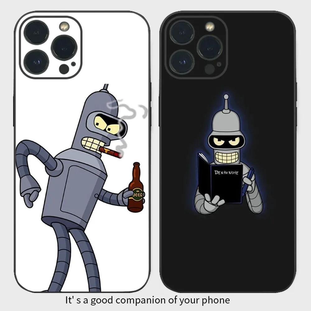 Coque de téléphone F-Futurama Anime B-Bender, coque en silicone souple pour iPhone 15 14 13 12 Mini 11 Pro XS Max X Poly SE5 6 7 8 Plus