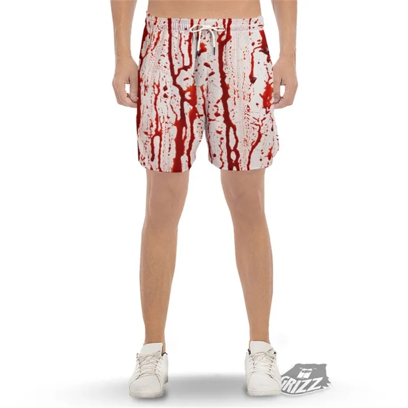 Halloween Terrible Bloody Shorts For Men And Women Short Pants Fashion Party Swim Shorts Streetwear Board Sports Blood Shorts