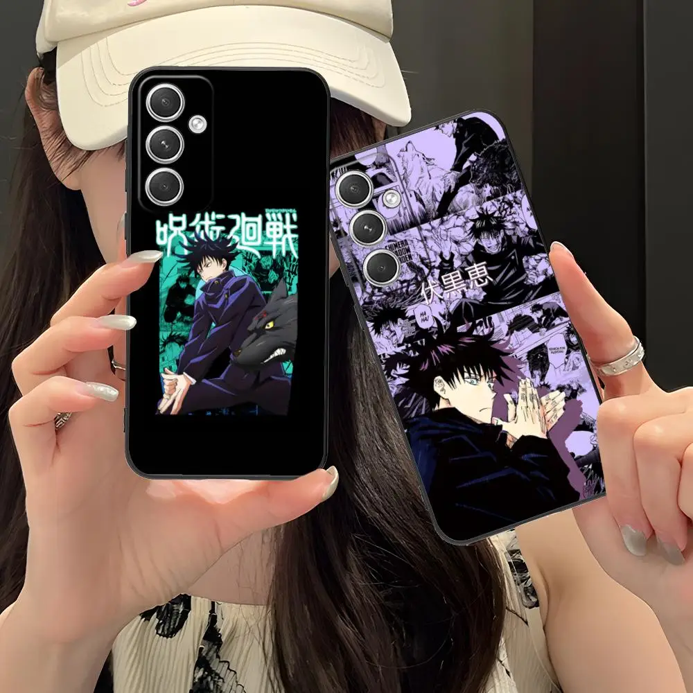 Jujutsu Kaisen Megumi حافظة هاتف محمول لهاتف سامسونج جالاكسي S25 S24 S23 S22 S21 S20 نوت 20 Plus FE غطاء فائق اللون جميل #5