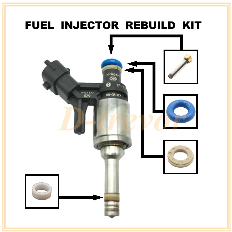 Fuel injector nozzle repair kit for GDI 2007 - 2009 Mini Cooper Countryman 1.6L L4 0261500029 0261500073