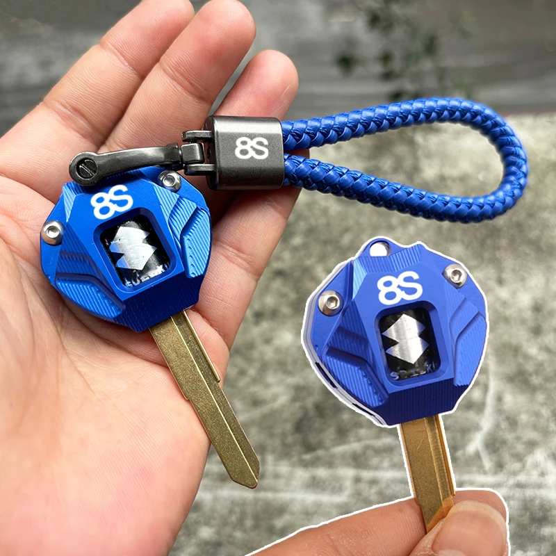 Motorcycle Key Cover Protection Shell Keychain Key Ring Case Accessories For SUZUKI GSX-8S GSX8S GSX 8S All Years With logo 8R