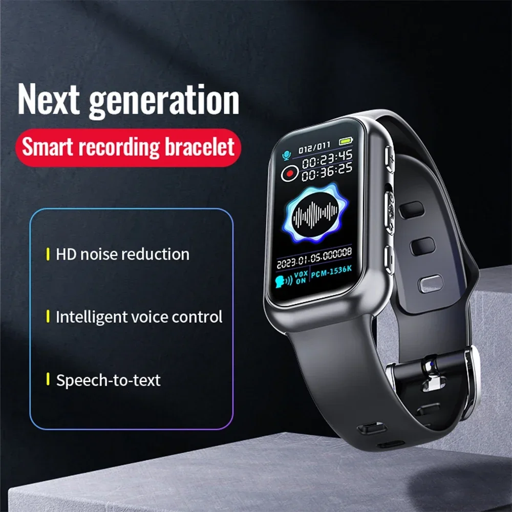 Digital Voice Recorder Wristwatch – 8GB/16GB/32GB/64GB Voice-Activated Dictaphone with Noise Reduction & MP3 Player 3