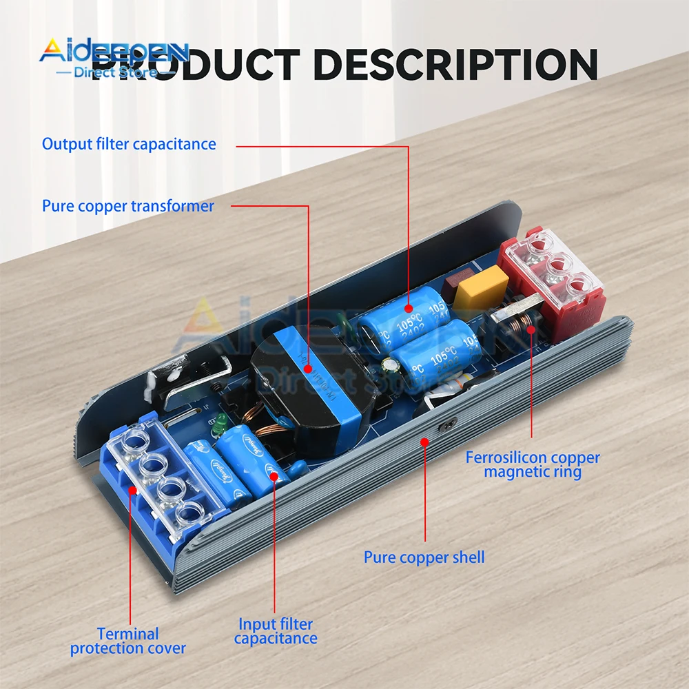 Lighting Transformer AC 180-250V To DC 12V Power Supply Adapter 60W 5A 100W 8.3A 200W 16.6A 300W 25A Ultra thin LED Strip Switch