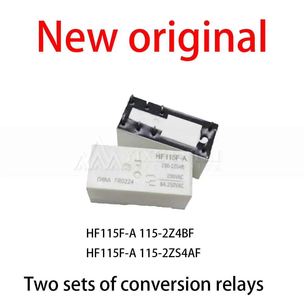 

10Pcs/Lot New original HF115F-A 115-2Z4BF HF115F-A 115-2ZS4AF Two sets of conversion relays