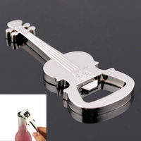Guitar Shape Zinc Alloy Bottle Opener for Beer, Wine, and Juice-Perfect Restaurant Kitchen Gadget for Opening Bottles with Ease