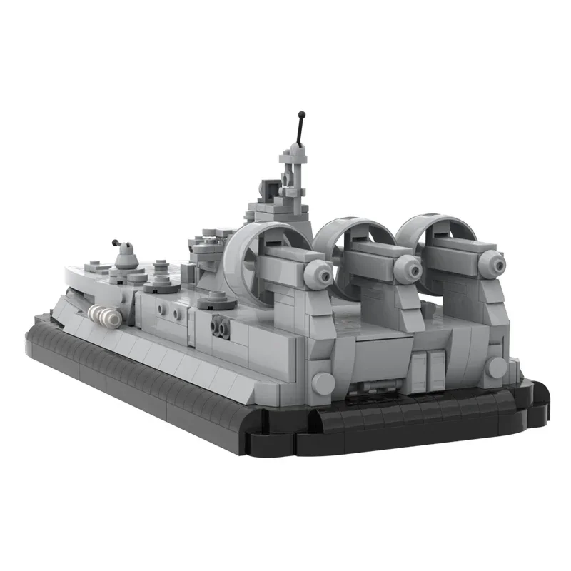 Moc-bloques de construcción militares para niños, clase Pomornik, Hovercraft, ladrillos técnicos, montaje de bricolaje, juguetes de construcción para niños, regalos de vacaciones