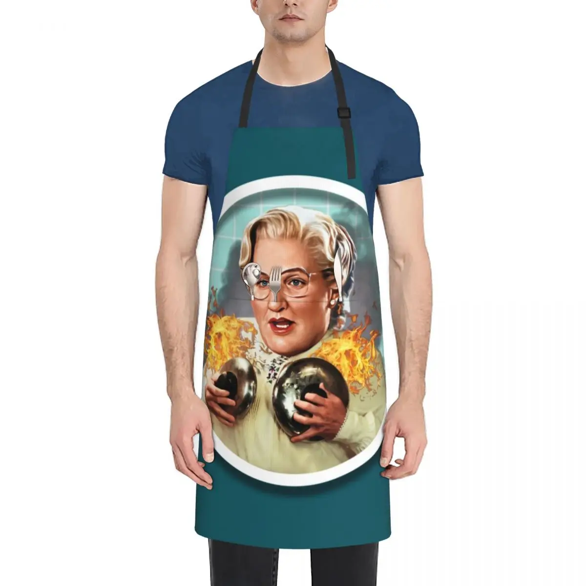 

Mrs. Doubtfire Apron kindergarten teacher Women's Dresses For Cooking Costume Waiter Apron