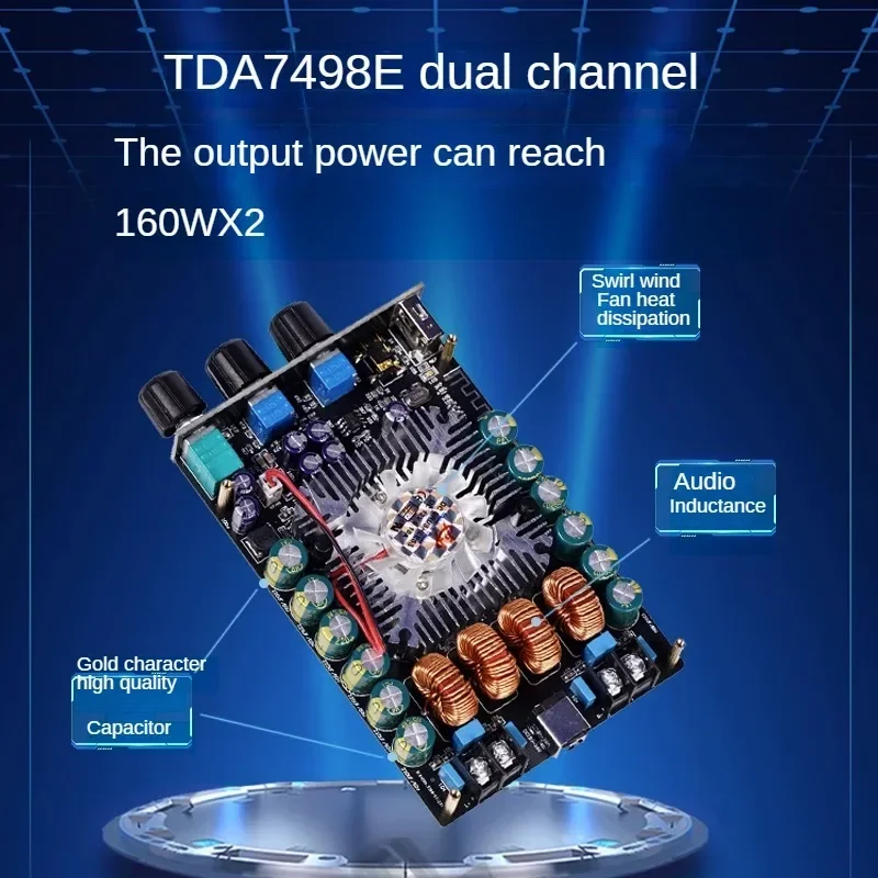 

SOTAMIA TDA7498E Bluetooth Amplifier Audio Dual Channel Amplificador AUX U Disk Digital Class D HIFI Power Amplifier Board