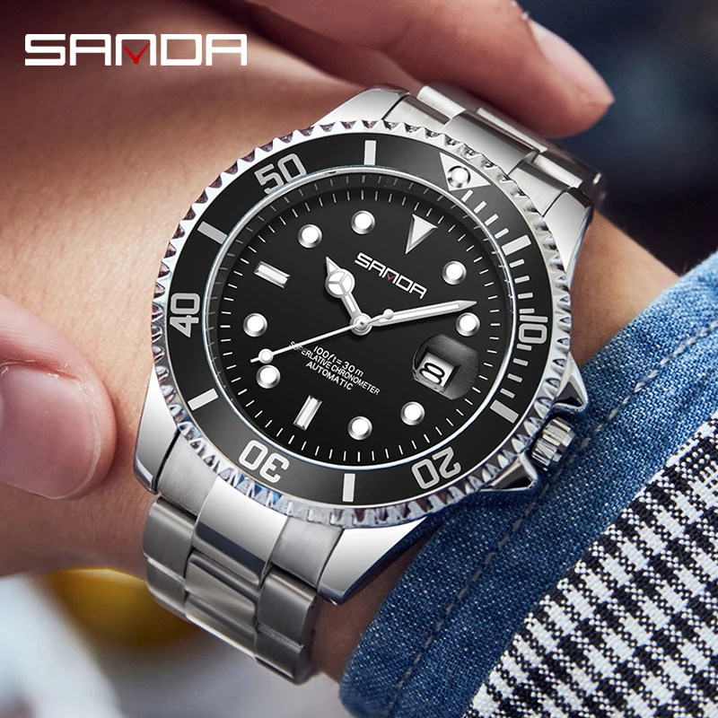 New Luxury Brand Automatic Watches Round Design Waterproof Watch For Men Sport Stylish Mechanical Wristwatches Relogio Masculino