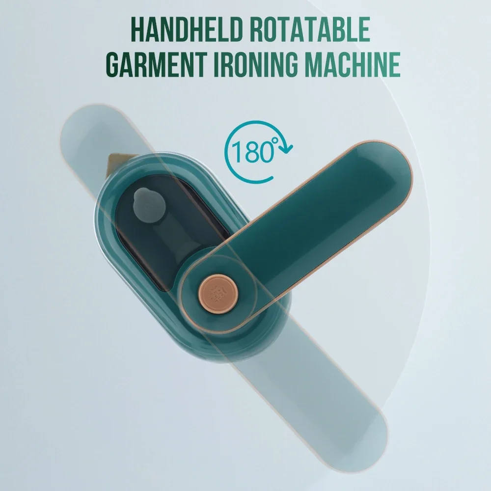 Mini Handheld Steam Iron 170° Rotating High-Temperature 180°C Portable Garment Steamer Wet & Dry Ironing Machine for Home&Travel image 5
