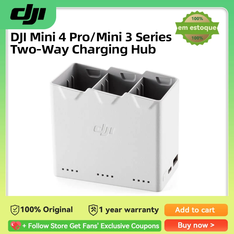 DJI Mini 4 Pro/Mini 3 Series Two-Way Charging Hub Charge three Batteries at Once Easy to carry New 100% Original