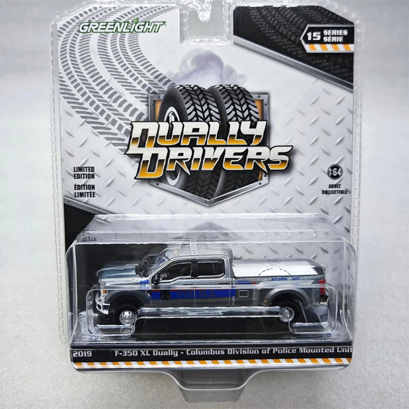 Greenlight 1:64 F-350 F-150 Ram 3500 GMC Van Wrangler Varnish Plating Series Alloy Die Casting Model Collect Ornaments