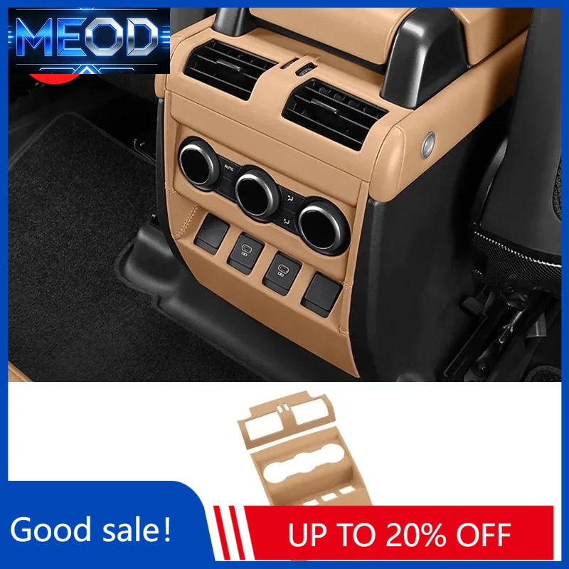 New rear air conditioner panel frame trend kick cover decoration For Land Rover Defender 90 110 130 20-25 interior accessories