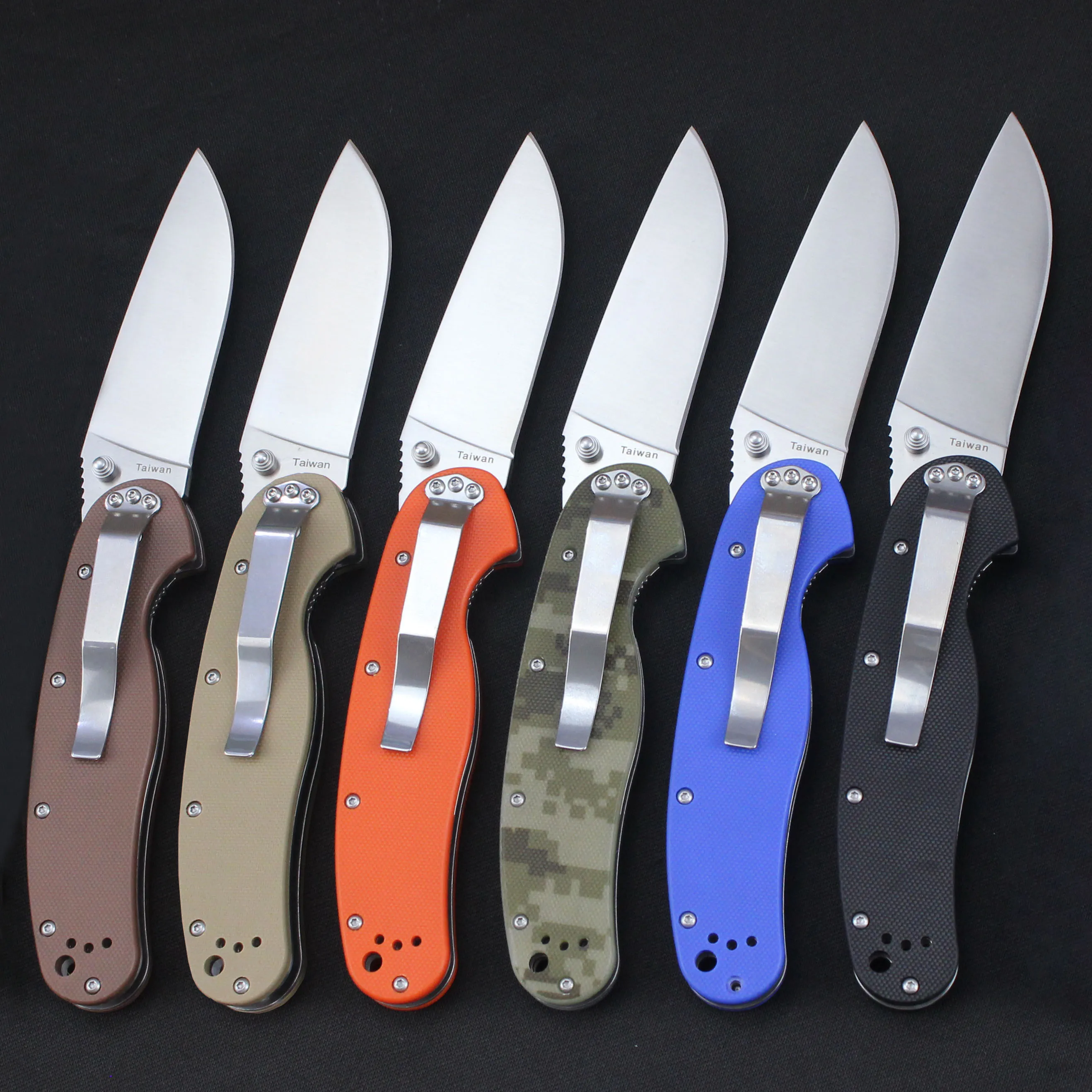 Outdoor Camping Folding Pocket Knife Tool Stainless steel Blade G10 Handle Military Tactical EDC Tools Knives