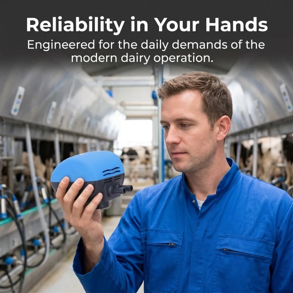 Easy To Install 2 Outlets Milking Machine Pulsator Plastic Durable Milking Pulsator Blue Farming Equipment Parts Sheep Milking