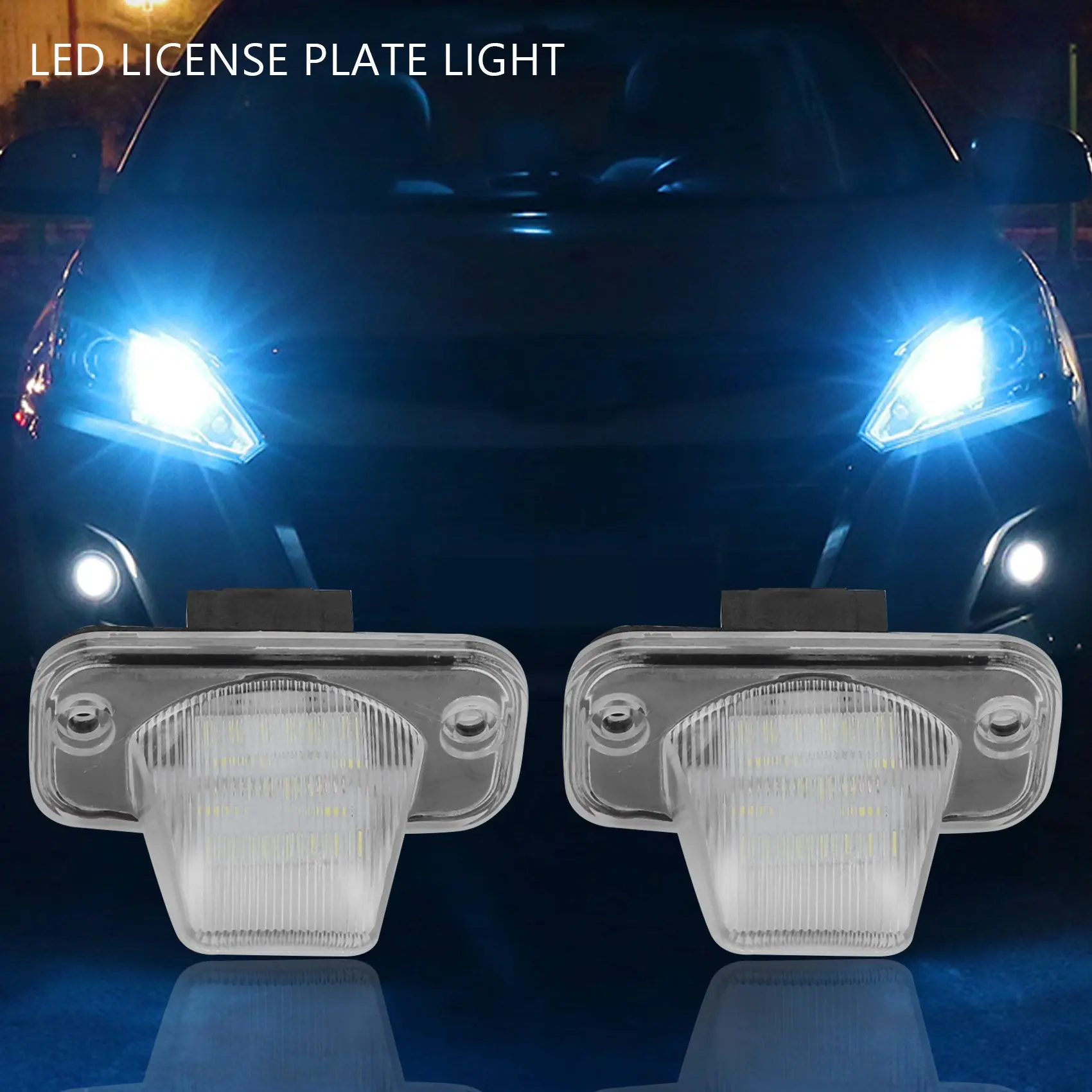 Car 18SMD LED License Plate Number Light For-VW Transporter T4/Caravelle MK4/Multivan Passat B5 B6 Combi Eurova