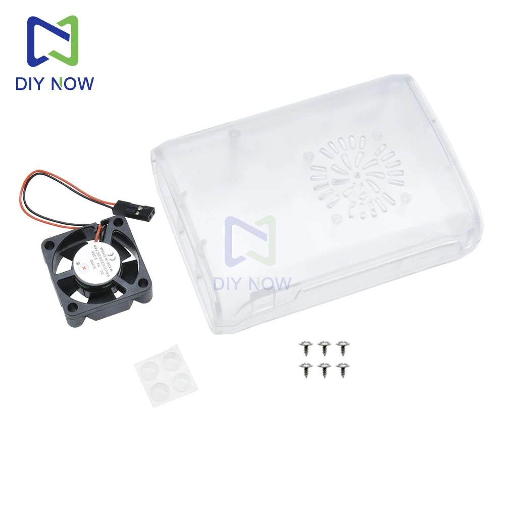 voor Raspberry Pi-behuizing met ventilator en koellichaam: behuizing en ventilatorcombinatieframe voor Raspberry Pi Model 2/B+