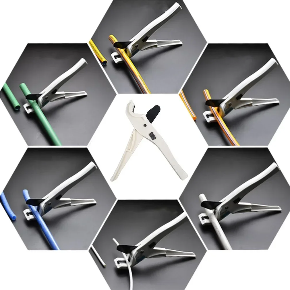 Durable Quick Pipe Cutter Cut Plastic Pipe Plumbing Scissors Ratchet Pipe Cutter Soft Margins Alloy Steel And PVC
