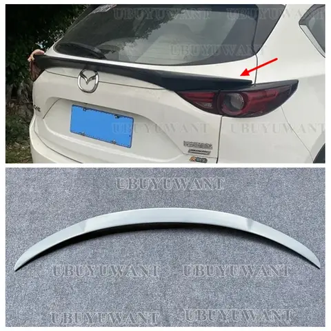 For Mazda CX-5 CX5 2017-2023 Rear Trunk Lid Middle Spoiler Wing ABS Car Tail Wing Car Accessories