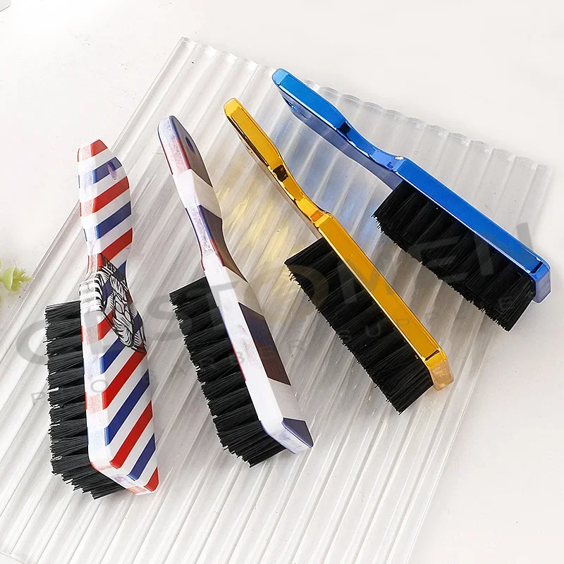 Новейшая Парикмахерская щетка для выцветания с гальваническим покрытием, щетка для подметания шеи, аксессуары для стрижки, щетки для чистки лица и бороды для мужчин