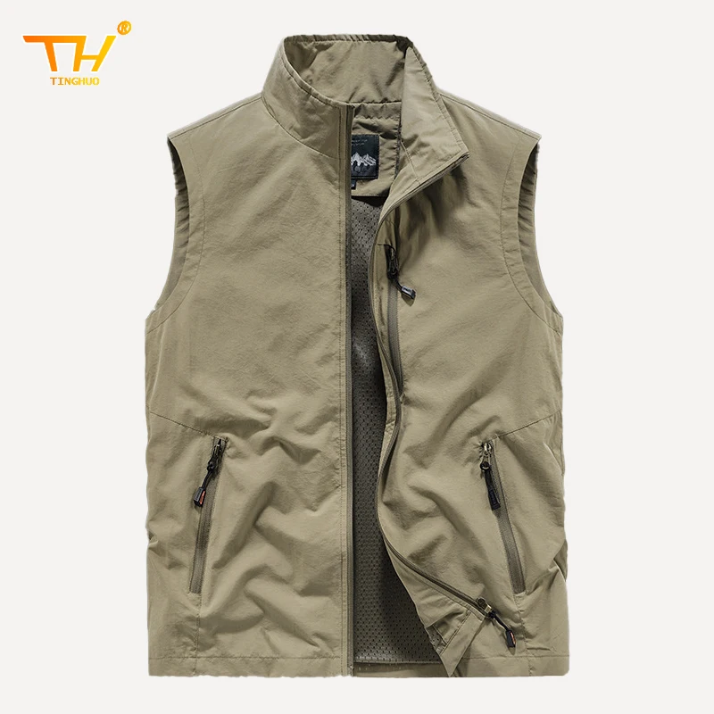 Manteau de pêche en plein air pour hommes, veste en fibre polaire optique, gilet de chasse et de camping, grande taille 5XL