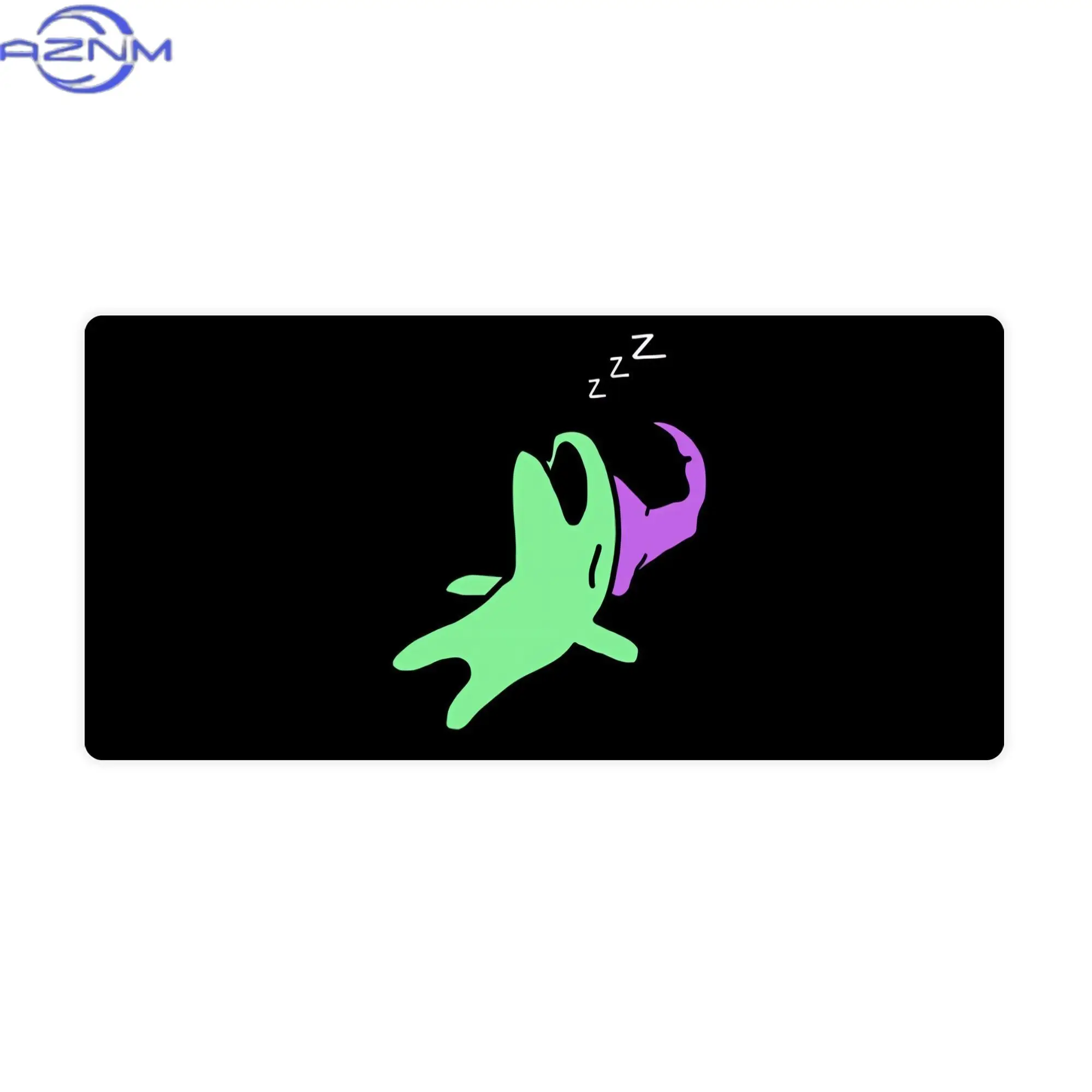 Glep Sleeping Smiling Friends Abstract Art Desk Mat for Creative Professionals - Turn Your Workspace Into a Mini Gallery
