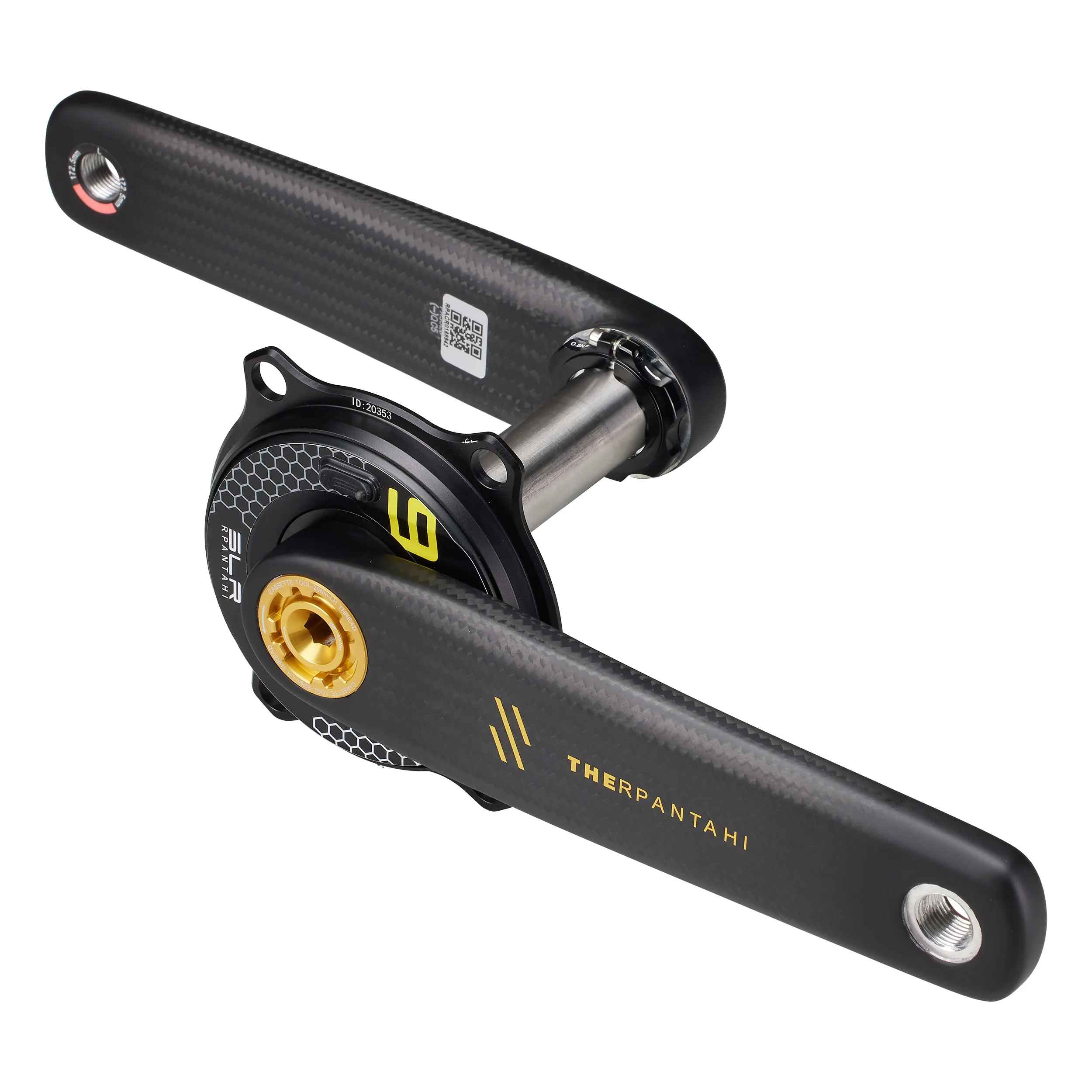 Road Bike Carbon Crank 150-172.5mm Length 24mm Titanium Axis For 110BCD Spider EASTON Interface Folding Bike Power Meter Cranks