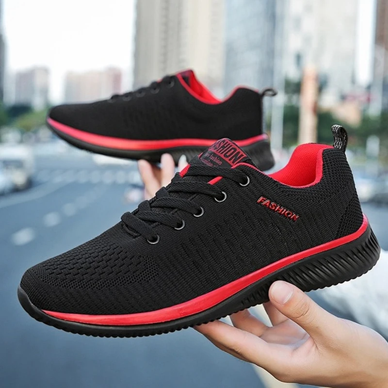 Summer Breathable Men\'s Casual Shoes Mesh Breathable Man Casual Shoes Fashion Moccasins Lightweight Men Sneakers Hot Sale 36-48