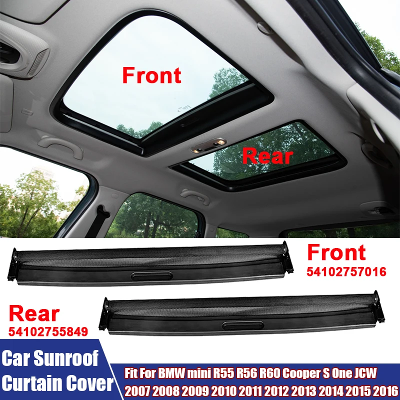 

For BMW Mini Car Sunroof Curtain Roof Hardtop Sunshade Cover For R55 R56 R60 Cooper S One JCW 2007-2016 54102757016, 54102755849