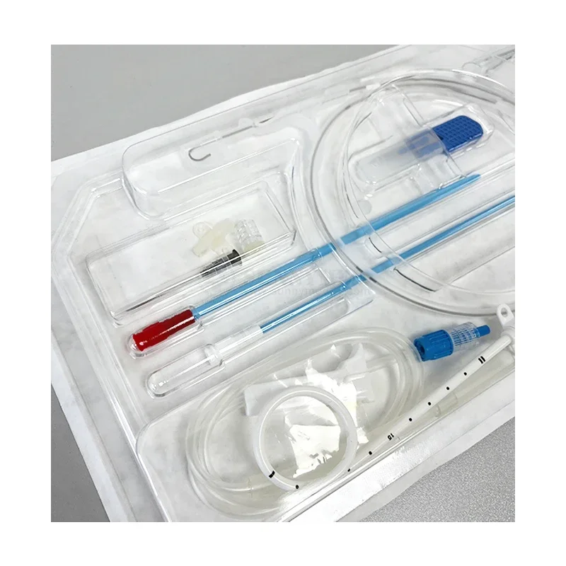 Fixing Cvc Central Venous Catheter PVC EOS Tray Box 3 Years 200 Sets Medical Cvc Set Cvc Catheter Kit