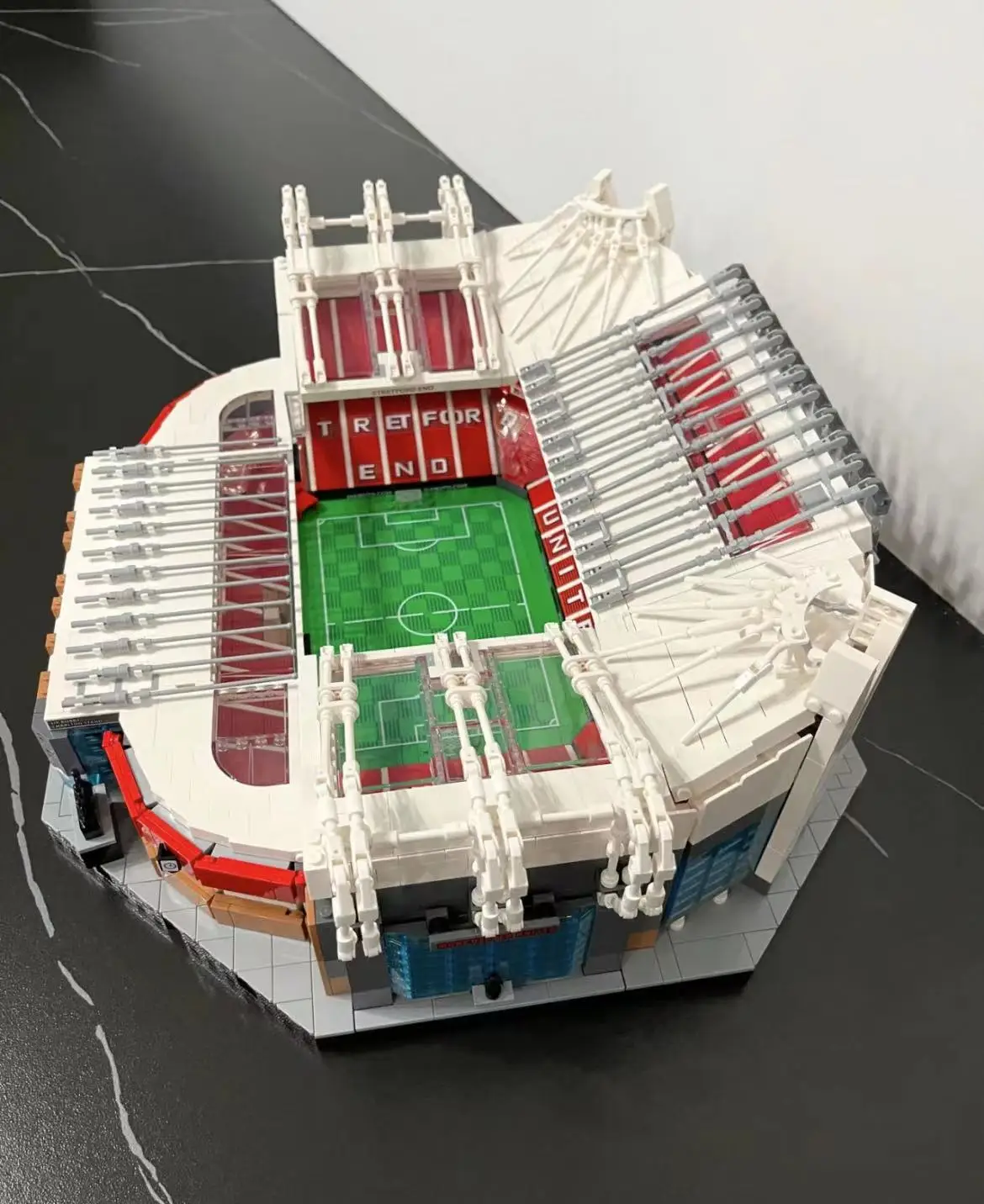 3898 PCS Old Trafford Football Field Stadium Compatible 10272 Building Blocks Bricks Birthday Toy Gift