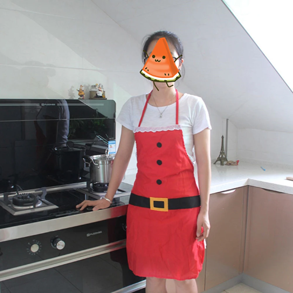 

2pcs Kids Christmas Aprons Lightweight Childrens Holiday Kitchen Baking Decorative Easy Wash Festival Cooking Party Kids