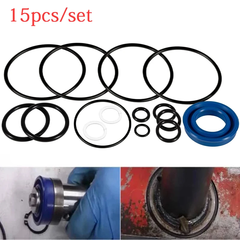 15pcs/set Floor Jack Seal Replacement Kit for Sears Craftsman MVP - 214.50136, 50136, G-493LWM