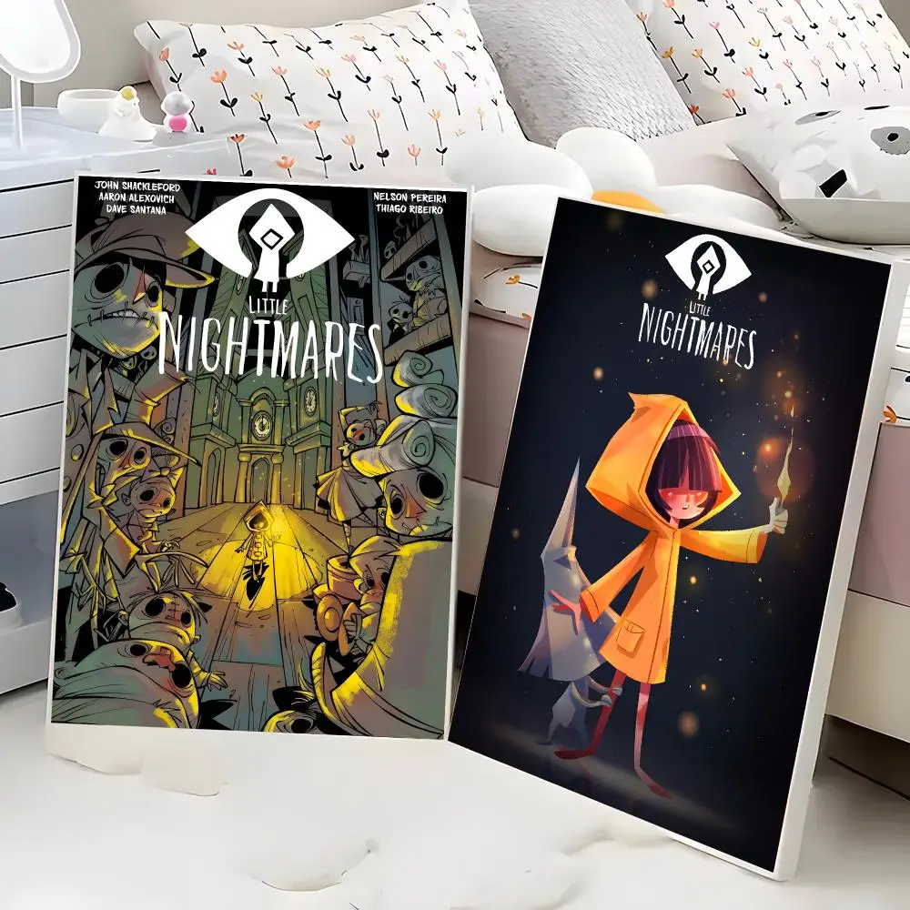 Little Nightmares Six Mono Horror Puzzle Platformer Painting Calligraphy Poster Eco-Friendly Decor Frameless Canvas