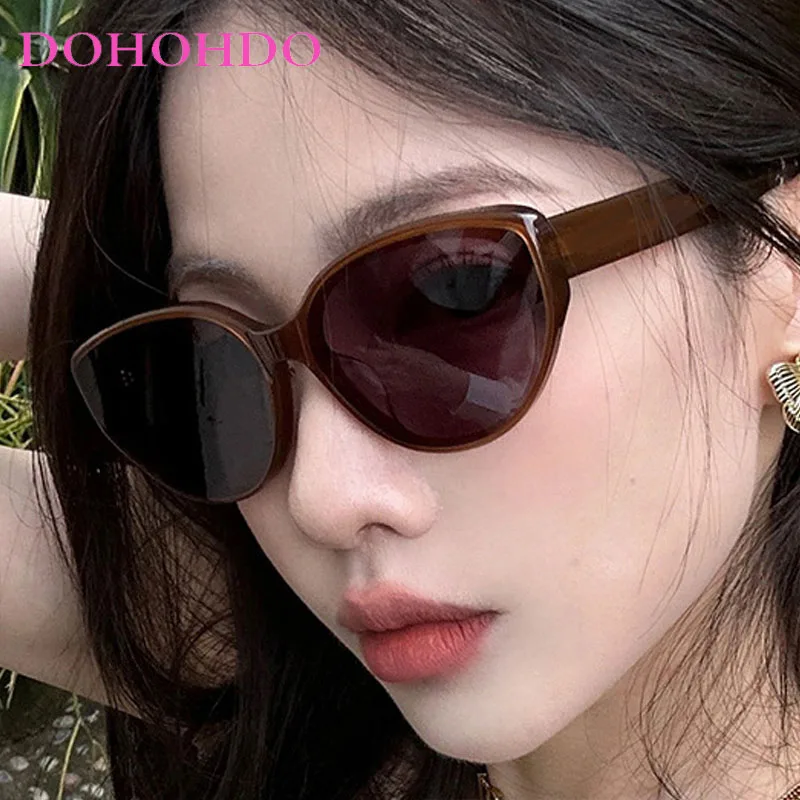

Vintage Designer Inverted Triangle Cat Eye Women's Sunglasses Brand Big Frame Men Sun Glasses Travel Drive Eyewear UV400 Lentes