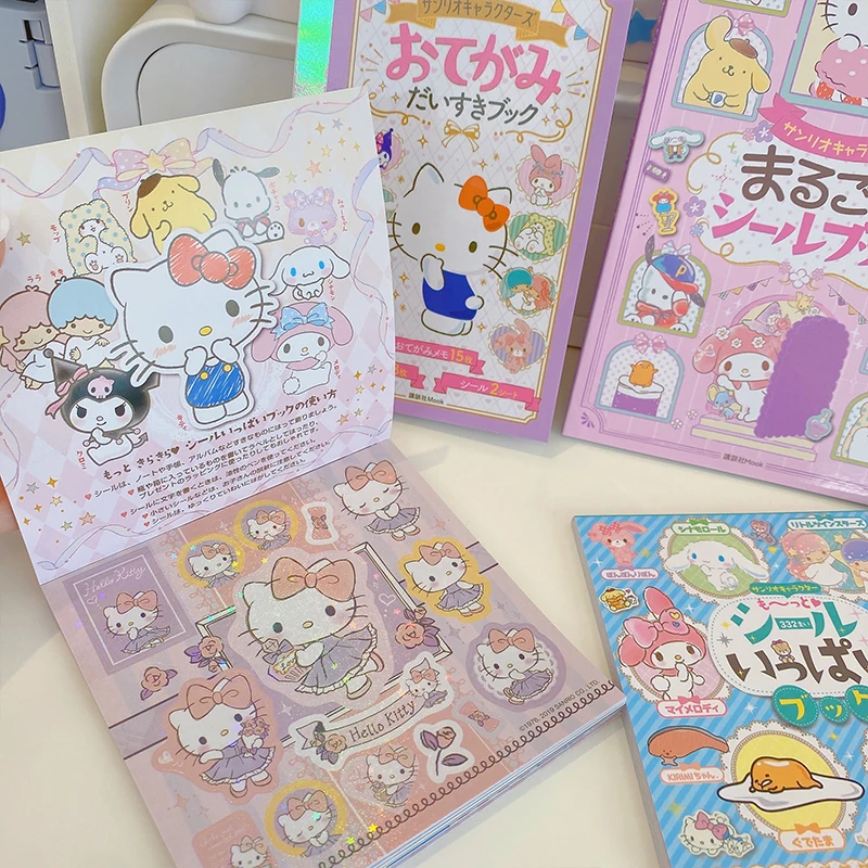 24 Sheets Cute Cartoon Sticker Book Scrapbooking Decorative Stickers DIY Diary Album Stick Label Kawaii Japanese Stationery