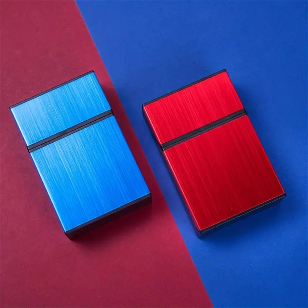 Kotak rokok magnetik portabel, kotak penyimpanan rokok antikeriput tahan air 1 buah