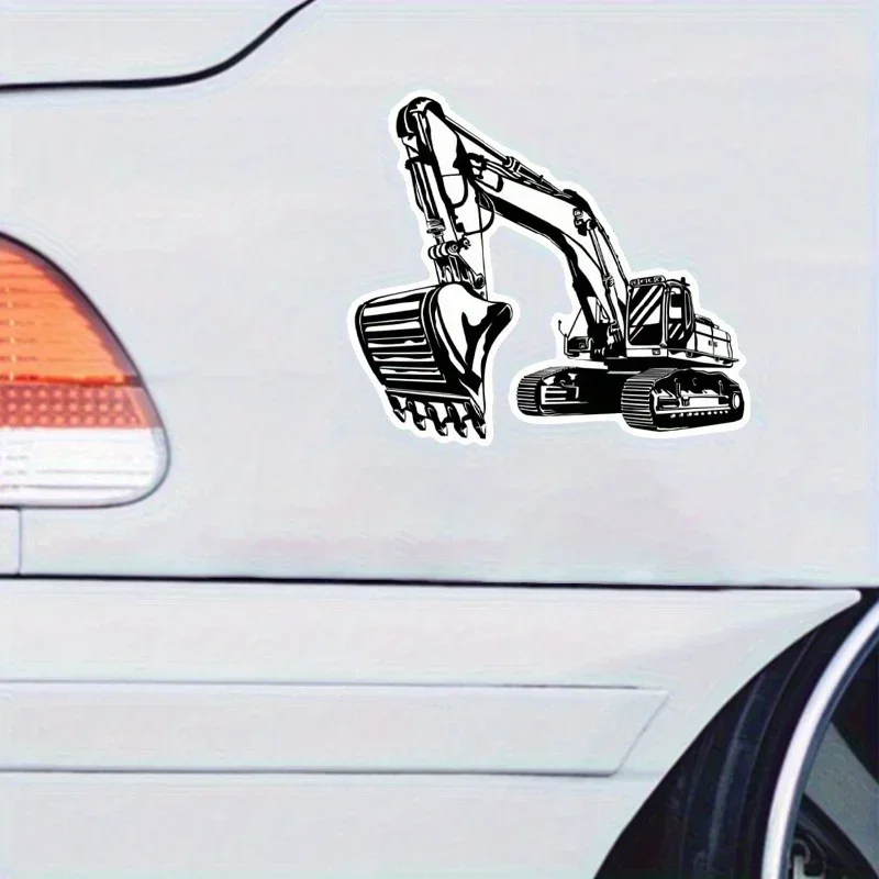 قطعة واحدة من ملصقات الفينيل للحفارة القوية - فيبي صناعي لنوافذ السيارات/صناديق الأدوات/الخوذات/مغناطيس الثلاجة