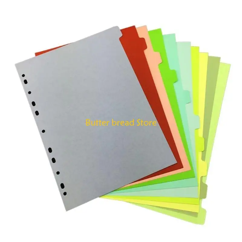 

W89C 2x Colorful Folder Dividers Multifunctional Index Dividers A 4 File Dividers School Office Supplies for Students