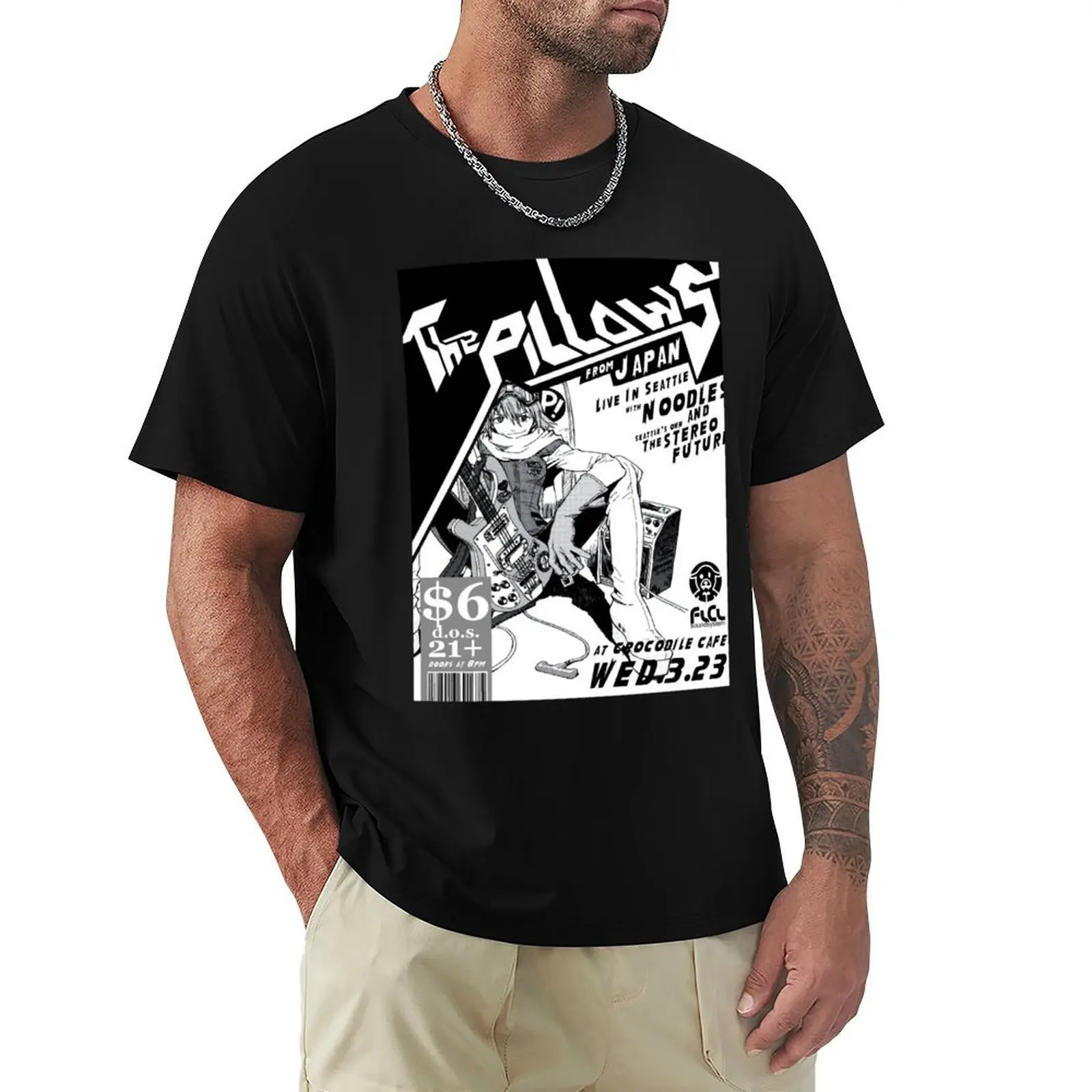

Flcl The Pillows Live T-Shirt cotton graphic tees boys animal print clothing for men