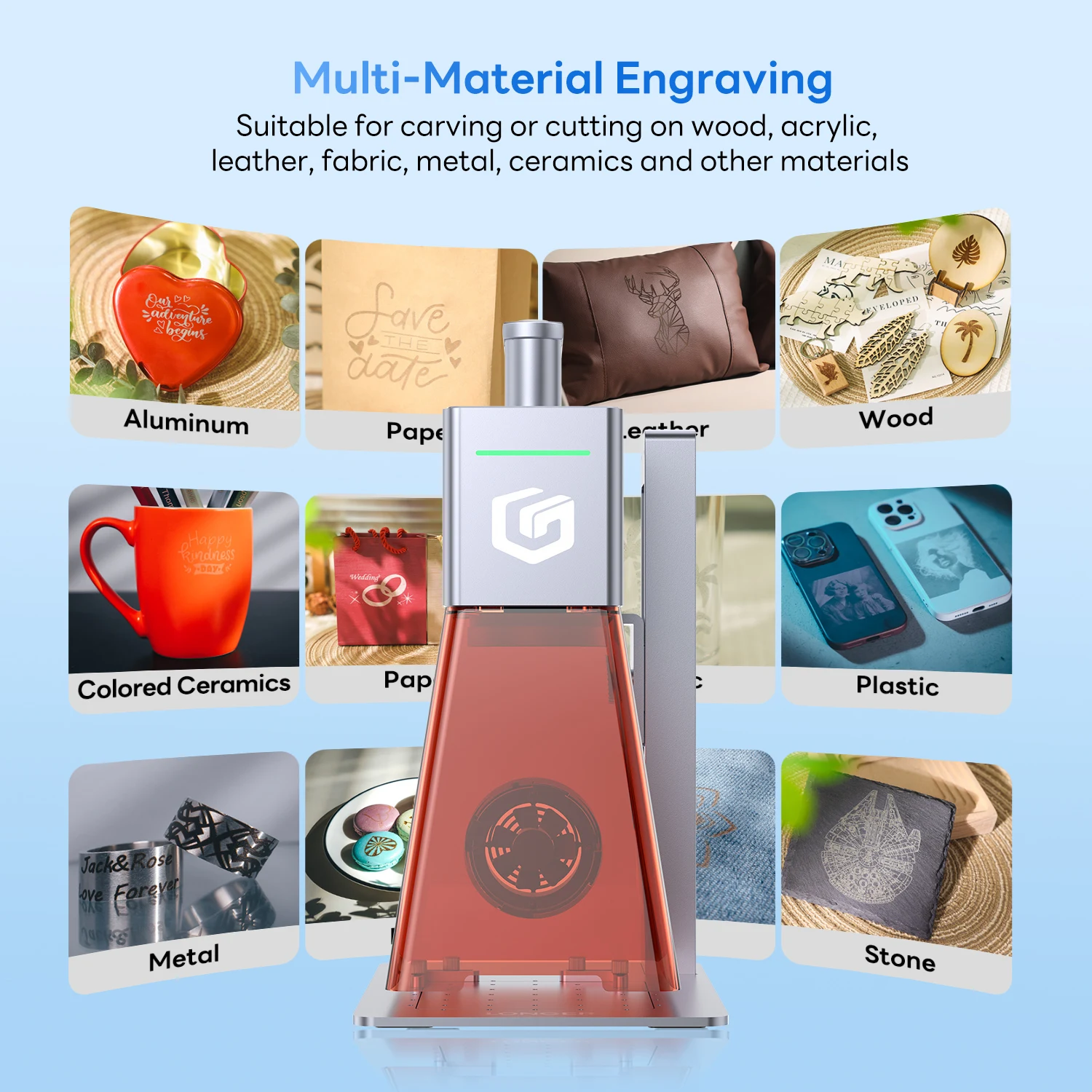 Grabador láser portátil Longer Nano Pro 12W – Alta precisión y velocidad - imagen 2